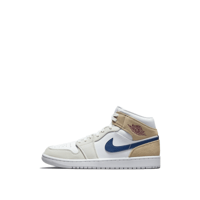 Air Jordan 1 Mid "Tan Suede Navy" | DO6726-100