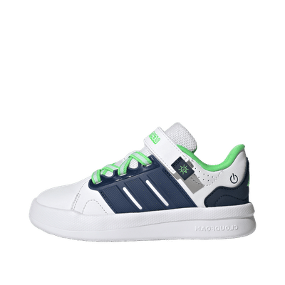Adidas Lightorama Court Kids "Cloud White / Night Indigo / Screaming Green" | KJ6997