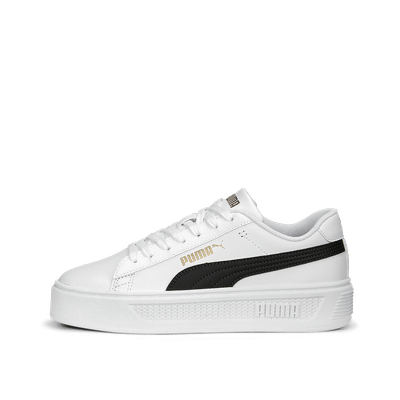 PUMA Smash Platform v3 "White/Black/Gold" | 390758-04