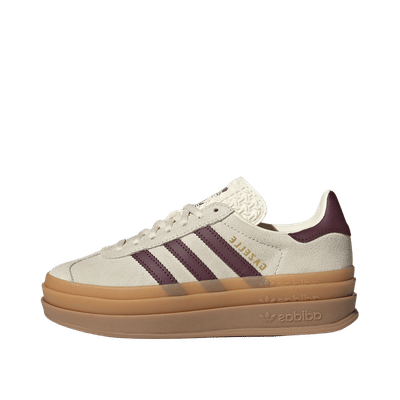 Adidas Gazelle Bold "Cream White / Maroon / Gold Metallic" | KI4559