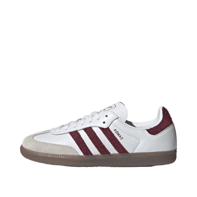 Adidas Samba OG "Cloud White / Maroon / Gum" | LA0973