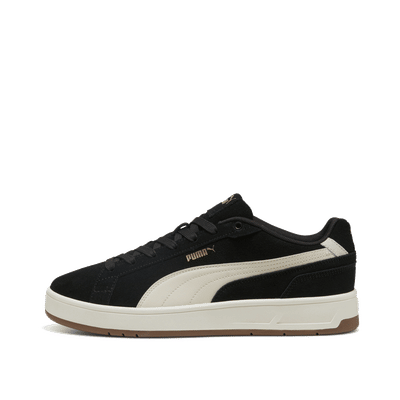 PUMA Court Classic Suede "Black/Alpine Snow/Gold" | 402633-01