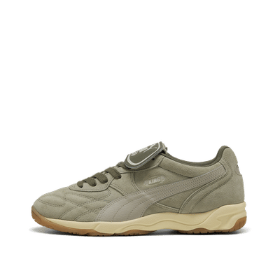 PUMA King Indoor Suede "Lux Army/Creamy Vanilla" | 404280-02