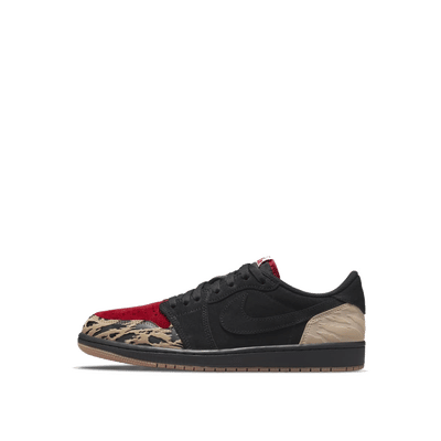 Air Jordan 1 Low x SoleFly "Black/Desert/Gum Medium Brown/Sport Red" | DN3400-001