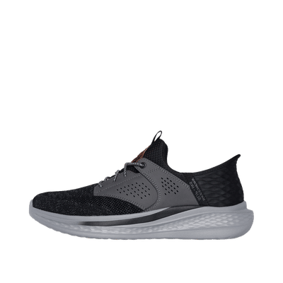 Skechers Slip-ins Relaxed Fit Slade - Caster "Black/Grey" | 210889BKGY