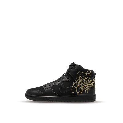 FAUST x Nike SB Dunk High "Black and Metallic Gold" | DH7755-001