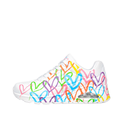 Skechers JGoldcrown Uno - Highlight Love "White/Multi" | 177981WMLT