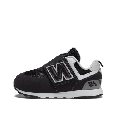 New Balance 574 Kids NEW-B Hook & Loop "Black/Grey" | NW574BK