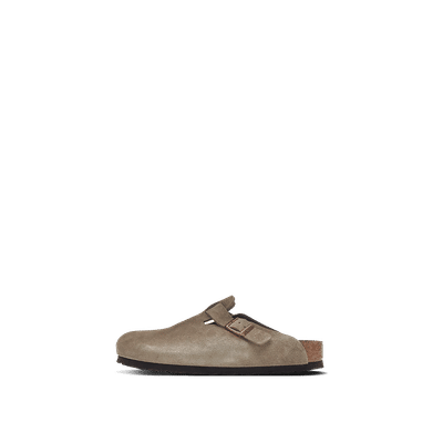 Birkenstock Boston Soft Footbed Clog "Suede Taupe" | 0560771