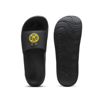 PUMA Softride Teamcat BVB Slides "Black/Faster Yellow/Victory Gold" | 403834-01