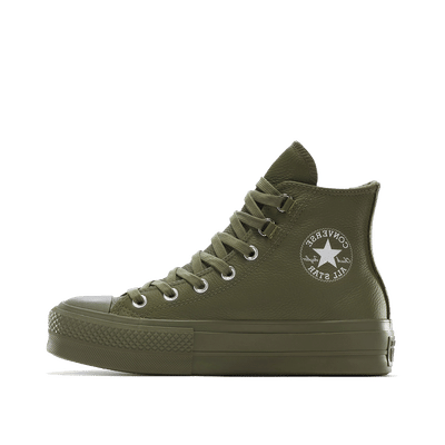Converse Chuck Taylor All Star Lift Platform Leather "Utility/Utility/Silver" | A12968C