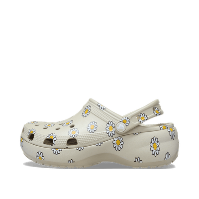 Crocs Classic Platform Floral Clog "Meteor" | 2126681WY