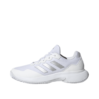 Adidas Gamecourt 2.0 "Cloud White / Silver Metallic / Cloud White" | HQ8476