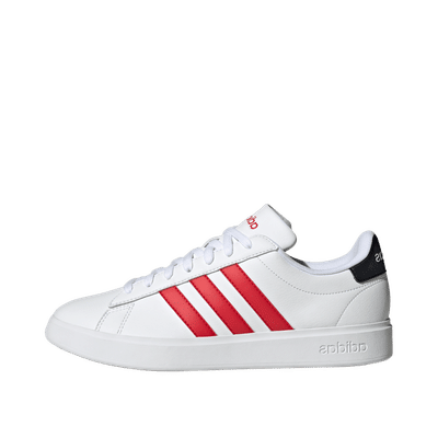 Adidas Grand Court Cloudfoam "Cloud White / Better Scarlet / Core Black" | FZ6363