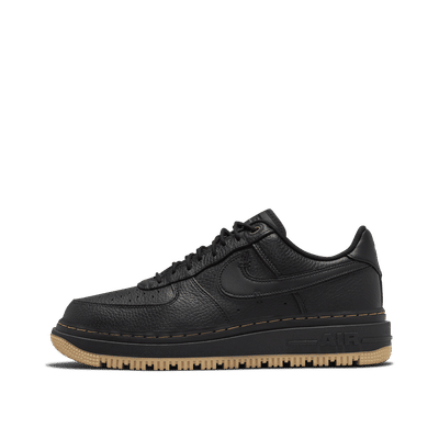 Nike Air Force 1 Low Luxe "Black/Black-Bucktan-Gum Yellow" | DB4109-001