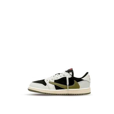 Air Jordan 1 Low OG SP x Travis Scott "Sail/University Red-Black-Medium Olive" | DZ4137-106