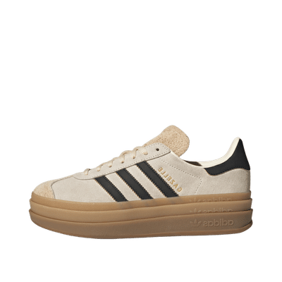 Adidas Gazelle Bold "Cream White/Core Black/Sand Strata" | JS3892