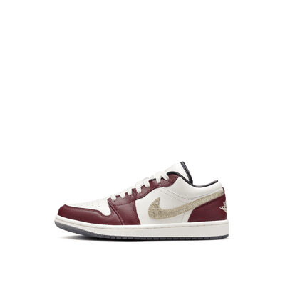 Air Jordan 1 Low SE "Sail/Metallic Gold Grain-Dark Team Red-Dark Smoke Grey" | FJ5735-100