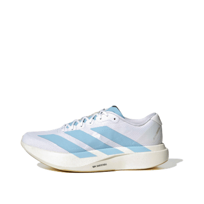 adidas Adizero Evo SL "Ftwr White/Clear Blue/Matte Gold" | JQ4527