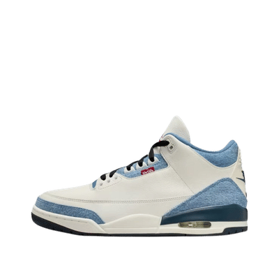 Air Jordan 3 Retro Levi's "Denim/Sail/Gym Red/Ocean Fog" | IR0912-400