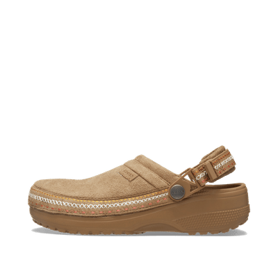 Crocs Crafted Vegan Suede Stitch Clog "Sepia" | 2140482EY