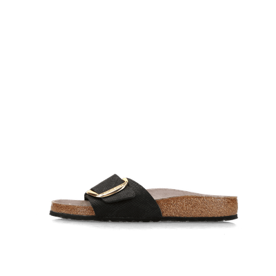Birkenstock Madrid Big Buckle Synthetics Slide "SYN Python Black" | 1032843