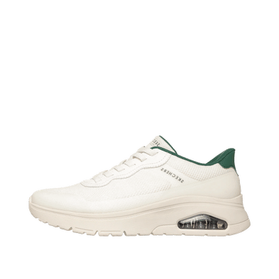 Skechers UNO Flex - Step N Knit "White/Green" | 183313WGR