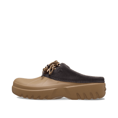 Crocs Axle Suede Mule Clogs "Sepia/Dark Cocoa" | 214137-2MV