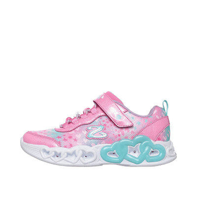 Skechers Infinite Heart Lights "Heart Jewels - Pink" | 303261LPKMT
