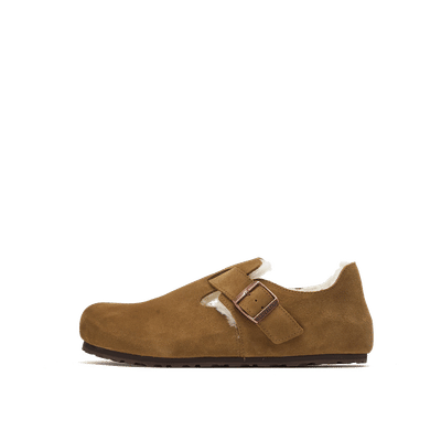 Birkenstock London Shearling Suede Regular "Brown" | 1014962