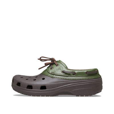 Crocs Classic Boat Shoe "Espresso/Army Green" | 212022-26E