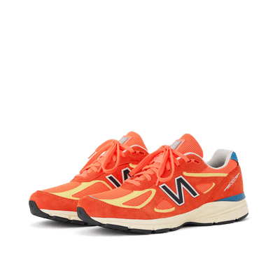 New Balance 990 v4 Made in USA "Urgent Red / Maize / Sea Stone" | U99076B