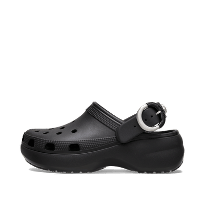 Crocs Classic Platform Studded Buckle Clog "Black" | 214731-001