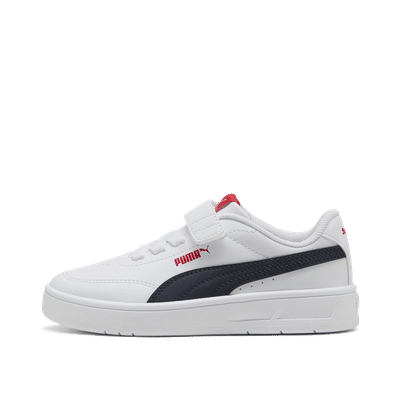 PUMA Court Classic Clean Kids "White/New Navy/Red" | 403751-10