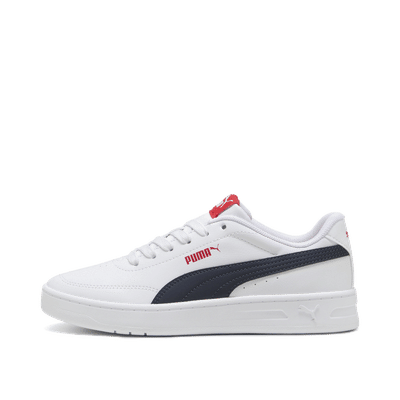 PUMA Court Classic Clean Youth "White/New Navy/Red" | 403750-10