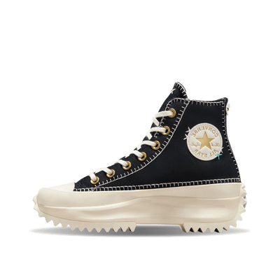 Converse Run Star Hike Platform Crafted Stitching "Noir" | A08733C