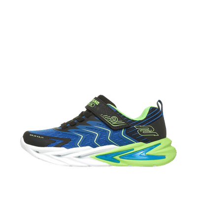 Skechers S-Lights Flex-Glow Ultra - Prism-Pacer "Black/Blue/Lime" | 400141LCBBLM