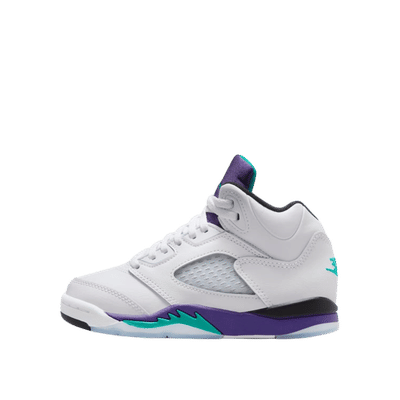 Air Jordan 5 Retro (PS) "White/Grape Ice-New Emerald" | HQ7979-100