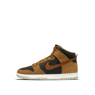 Nike Dunk High PRM "Velvet Brown/Dark Curry/Sail/Dark Russet" | DD1401-200