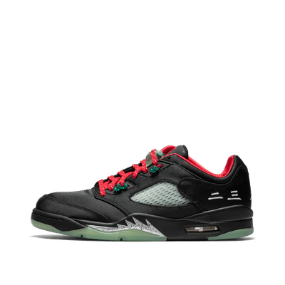 Air Jordan 5 Low CLOT "Black/Classic Jade-Fire Red" | DM4640-036