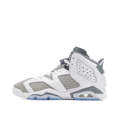 Air Jordan 6 GS "White/Medium Grey-Cool Grey" | 384665-100