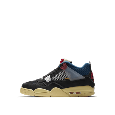 Air Jordan 4 Retro x UNION LA "Off-Noir/Brigade Blue/Dark Smoke Grey/Light Fusion Red" | DC9533-001
