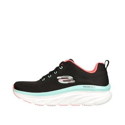 Skechers Relaxed Fit D'Lux Walker - Fresh Finesse "Black/Mint" | 149368BKMN
