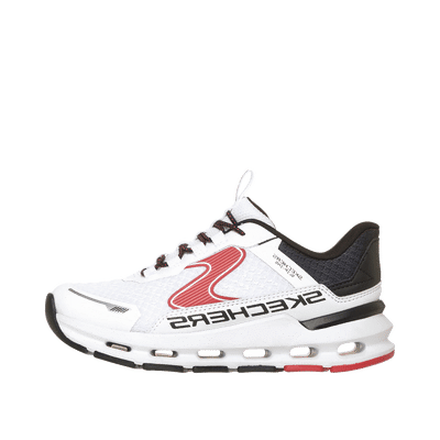 Skechers Glide-Step Plus Vista-Lane Kids "White/Black/Red" | 404203LWBKR