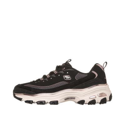 Skechers D'Lites Chrome Wave "Black/Rose Gold" | 150873BKRG