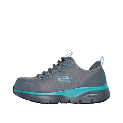 Skechers Arch Fit Ebinal CM "Grey/Aqua" | 108075EC-GYAQ