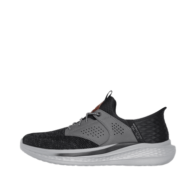 Skechers Slip-ins Relaxed Fit Slade - Caster "Black/Grey" | 210889BKGY