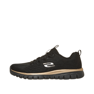 Skechers Graceful - Get Connected "Black/Rose Gold" | 12615BKRG