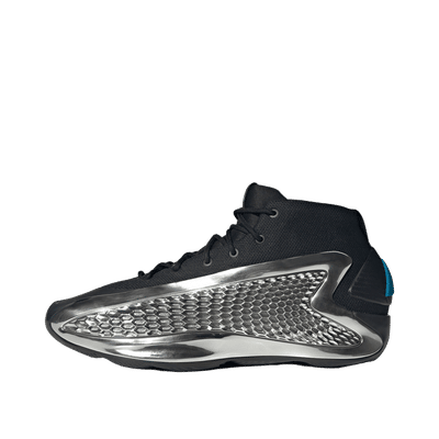 Adidas Anthony Edwards 1 Low "Core Black / Silver Metallic / Core Black" | JI0424