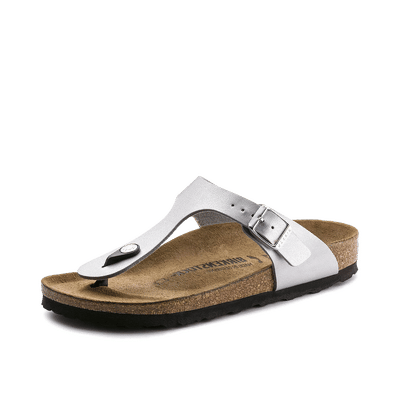 Birkenstock Gizeh Birko-Flor "Silver" | 43851